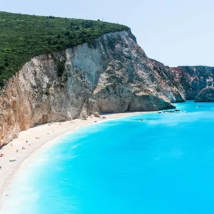 Lefkada island white cliffs boat trip from Preveza