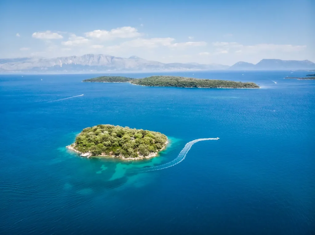 Meganisi island crystal clear waters boat trip