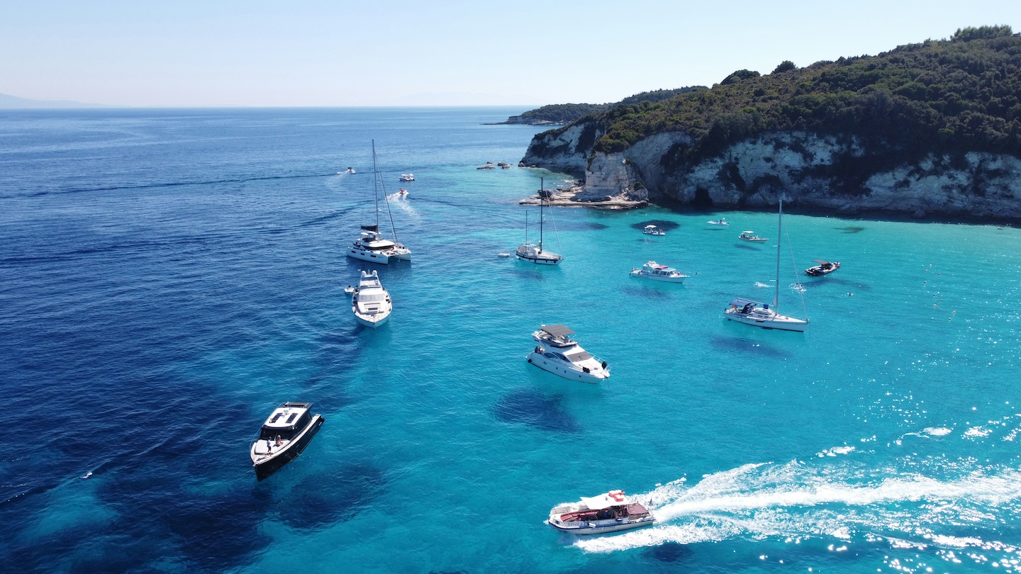 Paxoi harbor village cruise destination from Preveza